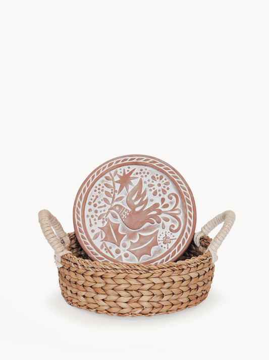 Bread Warmer & Basket - Bird Round - Terra Clara